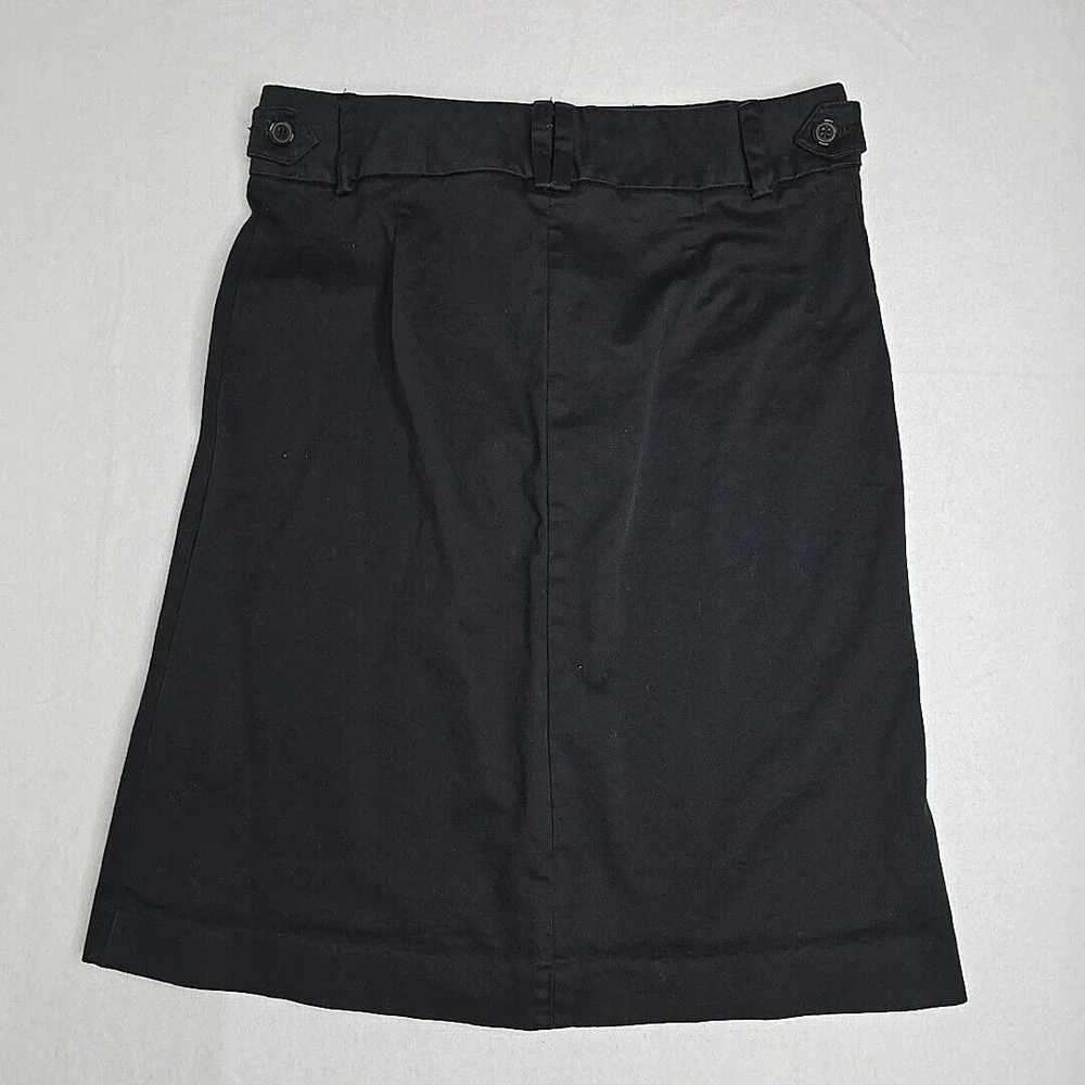 Zara Basic Black Pleated Pencil Skirt S Career Work Business Above Knee‎